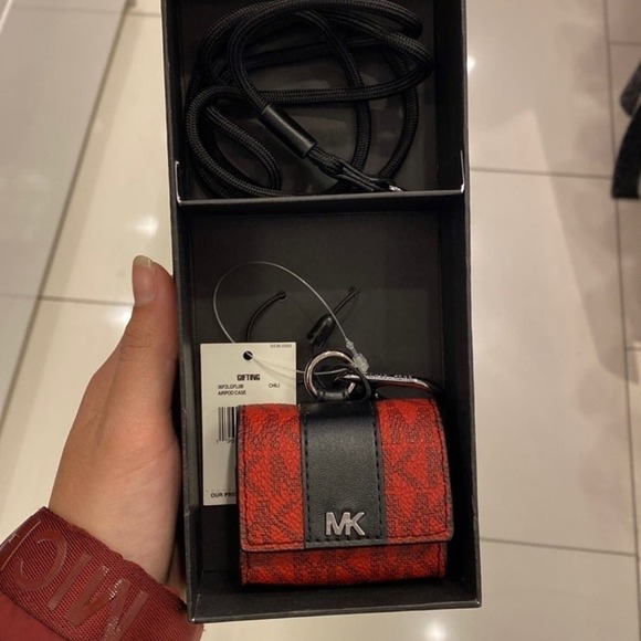 Michael Kors Other - Michael Kors AirPod Lanyard Case for Apple AirPods Pro Chili